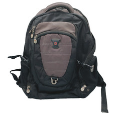 Swiss Gear Backpack Computer Laptop Bag Synergy Shock Business Black Gray  picture