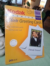Kodak Premium Matte 20 Greeting Cards- Envelops-Injet-Printer-USA--(S+D) picture