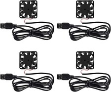 4 Pack USB Brushless Cooling Fan 40mm High Performance DC 4PCS, 5V USB(4010) picture