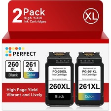 PG-260XL CL-261XL Ink Cartridges For Canon 260 261 Pixma TS6420a TR7020 TR7022a picture