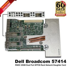 Dell PowerEdge R640 R740 Broadcom 57414 2-Port 25GbE Network Daughter Card 6WMMV picture