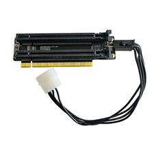 Sintech PCI-e 4.0 16X to 2 Ports PCIe 8X/16X Expansion Card,PCIe Bifurcation x16 picture
