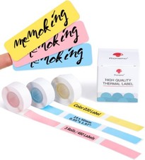 Phomemo 3 Rolls Colorful Square 14 x 50 mm Self-Adhesive Thermal Label Paper picture