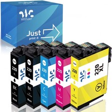 5Pack T220XL 220XL Ink For Epson XP-420 XP-424 XP-320 WF2630 WF-2660 WF-2760 picture