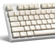 XVX White Jade Keycaps, Double Shot PBT Keyboard Key caps 132 Keys MDA Profil... picture