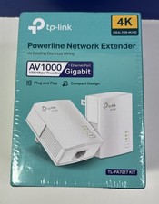 TP-Link AV1000 Gigabit Powerline Network Extender (TL-PA7017 KIT) 4K/HD - SEALED picture
