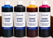 4 PREMIUM COMPATIBLE BULK INK REFILL Kiaro QuickLabel,  QL-120x  (CYMK) 4000ML picture
