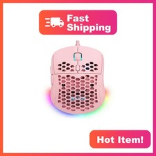 MR.FOX M1 Pink Lightweight Gaming Mouse 12800 DPI picture