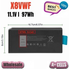 X8VWF Battery For Dell Latitude 14 Rugged 5404 5414 E5404 7404 7414 97Wh picture