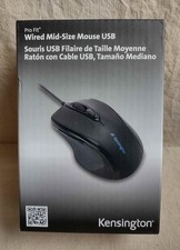 Kensington Pro-Fit Mid-size Wired Optical Mouse Black K72355US, NEW Sealed picture