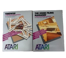 Atari Timewise & Home Filing Manager Set 400 800 XL XE 5.25 Disk Manuals picture