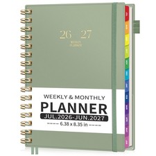 Academic Planner 2026-2027 Weekly Monthly A5 6.3 x 8.3 EMSHOI picture