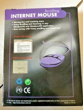 NEW VINTAGE 3 BUTTON USB MOUSE WITH SCROLLING MECHANICAL BALL (NON OPTICAL) RM2 picture