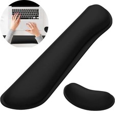 Ergonomic Keyboard Mouse Wrist Rest Pad Memory Foam Non Slip Desk Support Set picture
