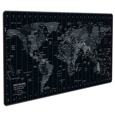XXL Large Gaming Mouse Pad Extended Desk Mat World Map 35.4x15.7 Inch picture