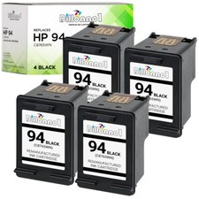 4PK Fits HP 94 Black Ink Cartridge For Officejet 6200 6210 6213 6215 picture