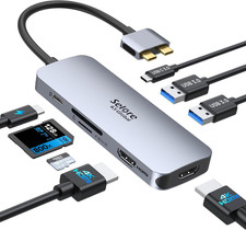 Selore Laptop Docking Station, Dual Monitor USB C Hub for MacBook picture