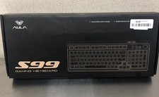 AULA 99 Key Mechanical Gaming  Keyboard, Bluetooth - S99, Beige/Purple picture