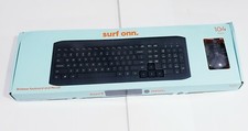 New SURF ONN WIRELESS KEYBOARD AND MOUSE 104 Keys PC and MAC box distress picture
