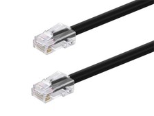 Monoprice Cat6A Patch Cable 3 Ft Black 26AWG 10G RJ45 Non-Booted Ethernet Cord picture