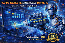 Offline Windows Driver Installer USB 2026 64GB USB 3.2 | No Internet Needed picture
