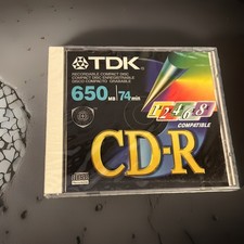 TDK CD-r 650mb 74 min Disc NEW/SEALED picture