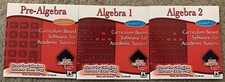 High Achiever PreAlgebra, Algebra 1 & 2 CD ROM Lot (grades 9-12 picture