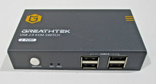 GREATHTEK Dual Monitor HDMI KVM Switch 2 Port 2 USB 2.0 Hub. Model GHT-S7211H picture