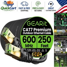 250ft Cat7 Shielded Ethernet Cable - Waterproof, UV Resistant & Direct Burial picture
