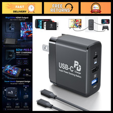 4K HDMI Docking Station for Nintendo Switch 2/1/OLED, Steam Deck, 60W PD Fast Ch picture