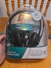 Logitech H390 Wired USB On-Ear Stereo Headphones with Mic Black PC Laptop picture