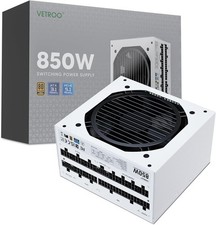 Vetroo White 850W Power Supply, Dual PCIe 5.1 ATX 3.1 Ready picture