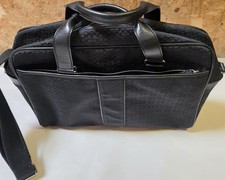 COACH F70058 Hudson Black Signature C Canvas Leather Briefcase Laptop Bag 2-Way picture