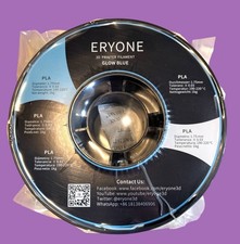 Eryone Glow Blue Pla 3D Printer Filament 1.75mm Diameter picture