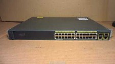 Cisco WS-C2960-24PC-L V01 24-Port 10/100 PoE LAN Switch + 2x GE SFP - INCL EARS picture