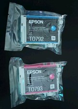 One of each Genuine Epson 79 Ink T0792 Cyan and T0793 Magenta picture