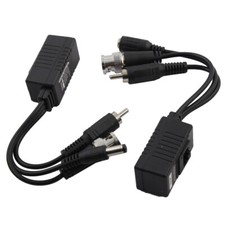 RCA BNC to RJ45 Power Audio Video Connector 2pcs for Closed Circuit TV Camera picture