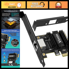 5G PCIe Network Card, 5 Gigabit Ethernet Adapter RJ45, WOL Support for Windows/L picture