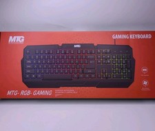 MTG RGB Gaming Keyboard USB Wired Membrane 104 Keys US Layout Windows Compatible picture