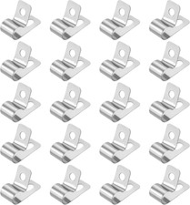 20 Pcs R-Type Cable Clamp 1/4
