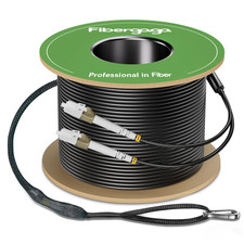 -300M(1000Ft) OM3 LC to LC Fiber Patch Cable, Multimode Outdoor Armored Direct B picture