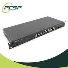 Lot of 3 - TP-Link TL-SG3428 JetStream 24-Port Gigabit L2+ Switch 4x SFP w/ Ears picture