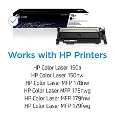 HP 116A BLACK TONER CARTRIDGE | WORKS COLOR LASER 150 SERIES, COLOR -  BLACK picture