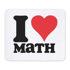 CafePress I Love Math Non-slip Rubber Mousepad, Gaming Mouse Pad (66860263) picture