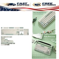 YUNZII Spring Tea PBT Dye-Sub Keycaps 140 Keys Cherry Profile Set picture