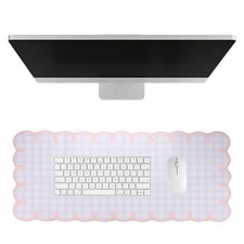Scalloped Desk Mat, 31.5 x 15.7