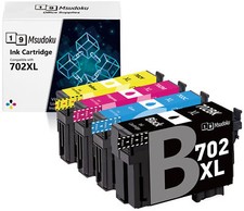 4PK 702XL T702XL Ink Cartridges For Epson  702 WorkForce WF-3720 WF-3730 WF-3733 picture