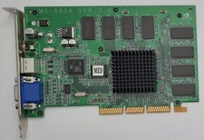 MSI MS-8826 AGP Graphics Card (Nvidia GeForce2 MX400, 64MB, Retro, 2001) picture