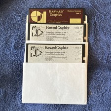 Vintage Harvard Graphics 2.301 3D Modeling 5.25