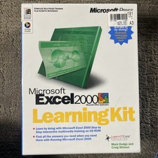 Microsoft Excel 2000 Learning Kit Windows CD-ROM New Sealed picture